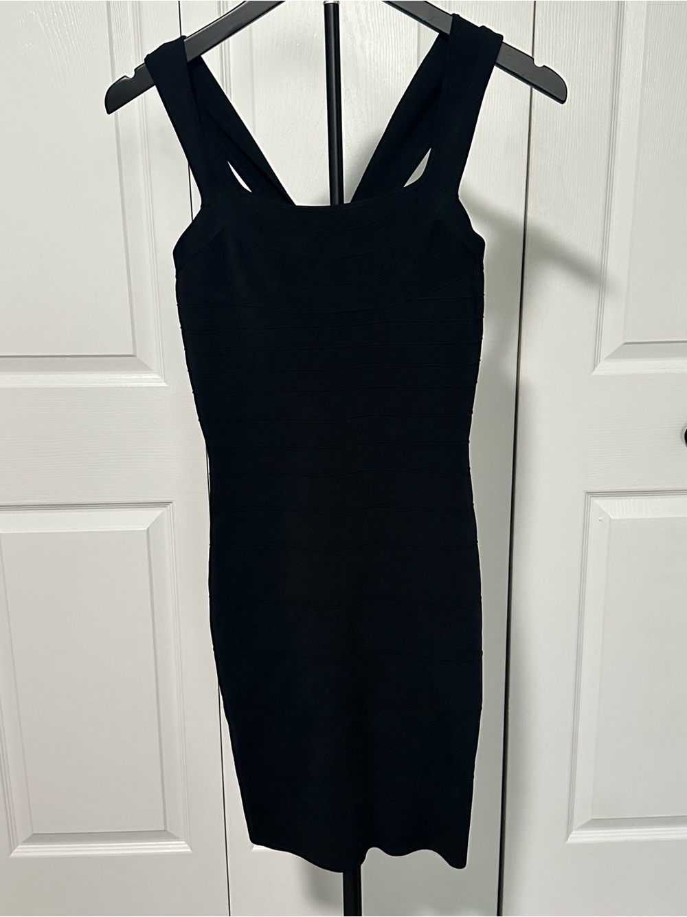 Express Black Midi Bandage Dress